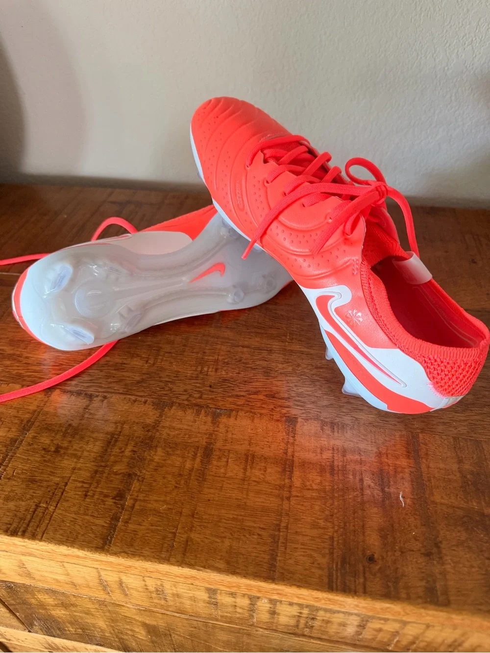 Men’s Nike Tiempo Legend 10 Elite FG - Hot Lava/white - size 7.5